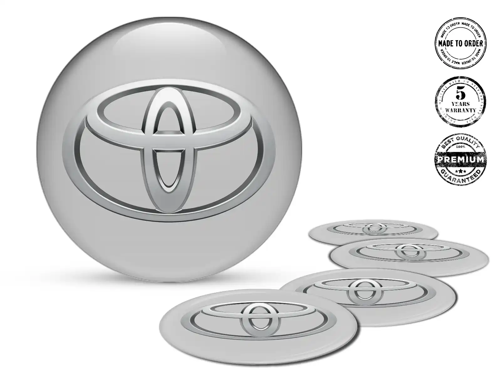 Toyota Emblemas de Rueda Estilo Etiquetas de Cúpula Alta Calidad